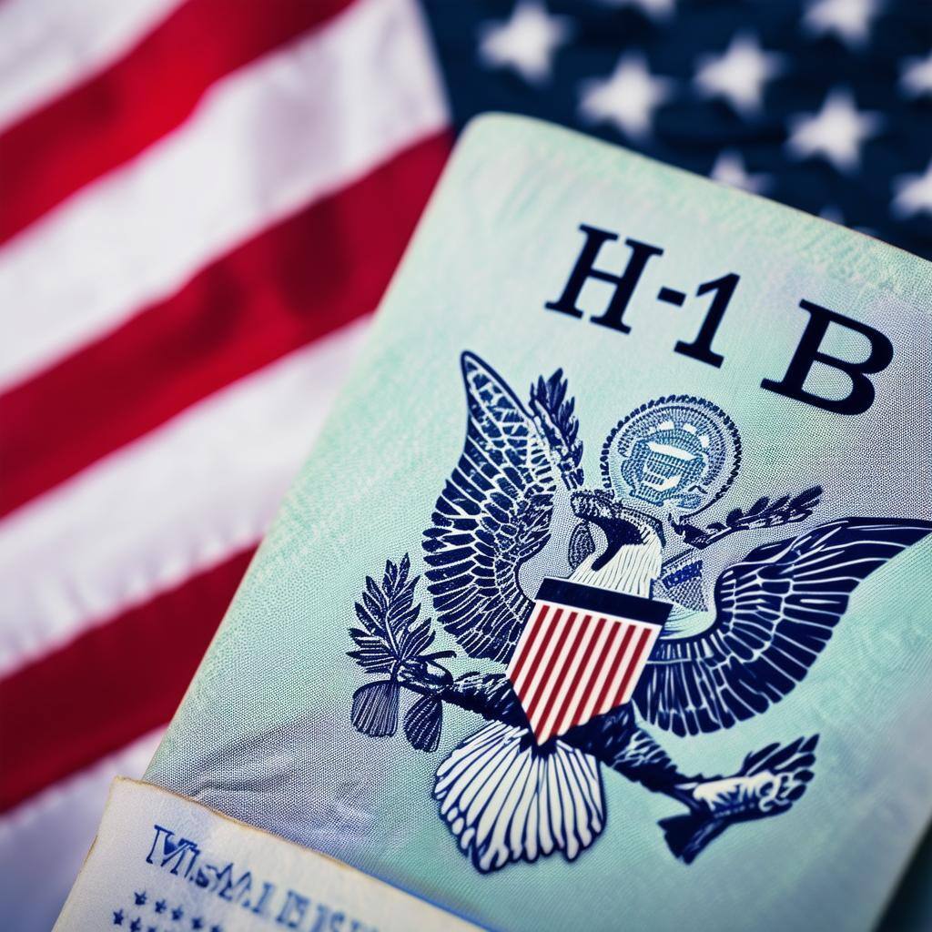 H1B visa US Flag