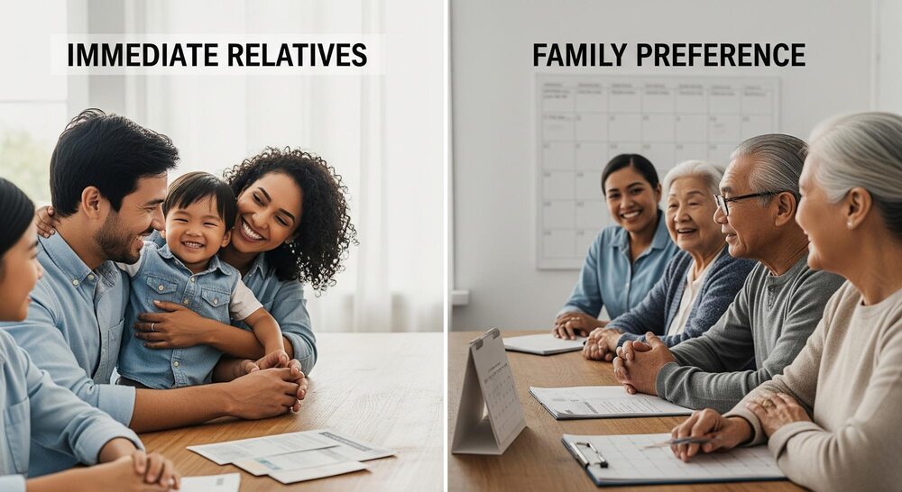 Family-Based Immigration Categories: Immediate Relatives vs. Family Preference
